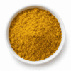 Currypoeder mild in een wit rond bakje