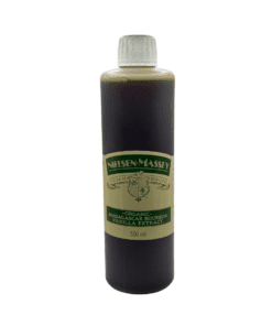 Fles biologisch Fairtrade Madagascar Bourbon vanille-extract 500 ml