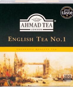Doos Ahmad English Tea No.1 met 100 theezakjes, perfect voor ahmad tea kopen online.