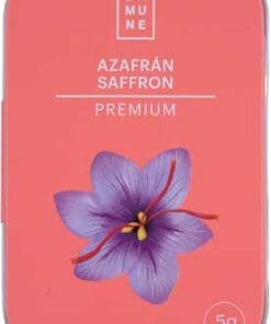Blikje Saffraan Topkwaliteit Sargol All Red 2 gram kopen, premium saffraan verpakking met bloemillustratie.