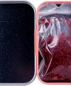 3 DAMUNE-Saffron-Sargol-Tin-5g-3 - Olie & Azijn Karavaan Saffraan kopen: Saffraan Topkwaliteit Sargol All Red 2 gram in doorzichtige verpakking op productpagina.