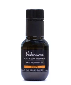 Flesje Extra Vierge Olijfolie Picual 100ml, Valderrama merk op productpagina voor extra virgin olijfolie.