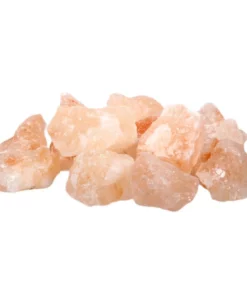 Grof zout: roze Himalayazout brokken geschikt voor culinair gebruik of decoratie.