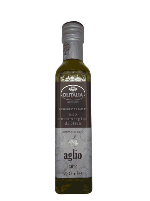 Olitalia extra vierge olijfolie met knoflook – 250 ml
