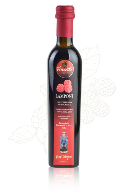 Calogiuri Vincotto ai Lamponi met framboos, fles van 250 ml