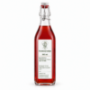 Passend azijnetiket 51093 500 ml - Olie & Azijn Karavaan rodewijnazijn 500 ml in beugelfles met smal Olie & Azijnkaravaan-etiket – representatieve illustratie