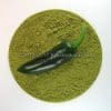 Groene jalapeño peper op gemalen poeder, perfect voor wie jalapeño kruiden online wil kopen.